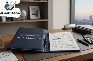 شركة إعداد القوائم المالية قبل بيع حصة في الشركة